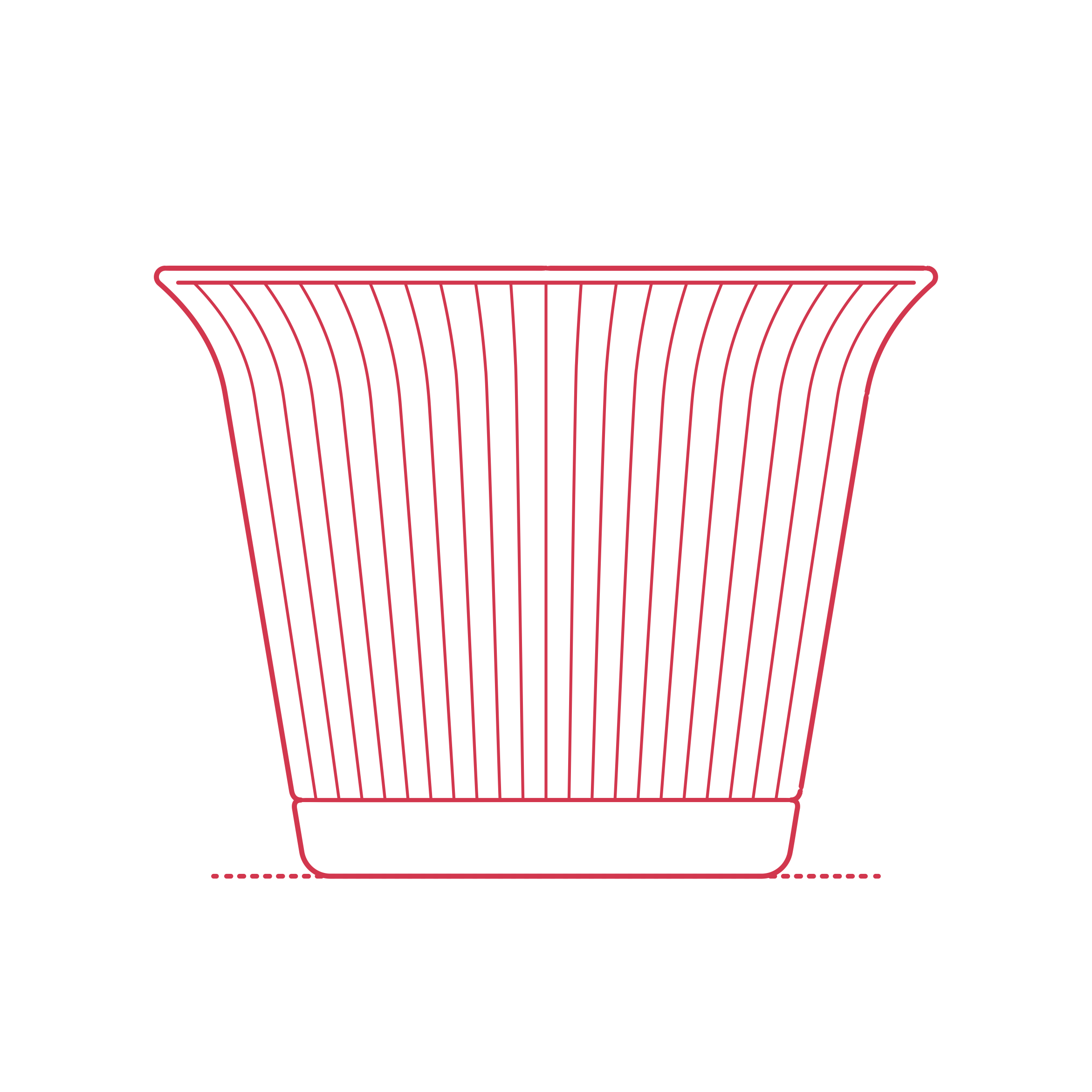 Objects Plant Pots Ikea Kamomill Plant Pot Large Outline Drawing Svg Vector Free Vectors